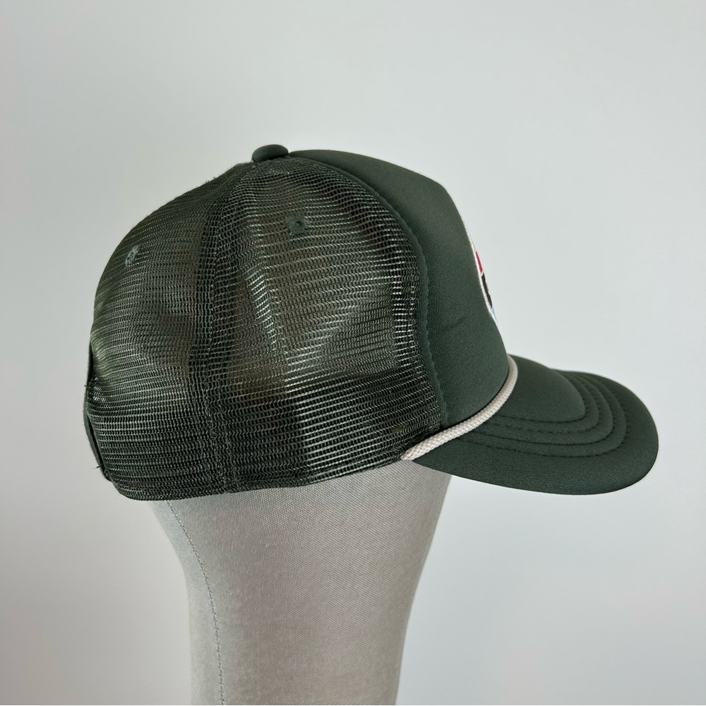 NWOT Get Remote Anthem Green Padded Mesh Snap Back Adjustable Trucker Hat - Picture 4 of 7